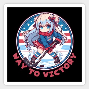 Ice hockey Anime Magnet